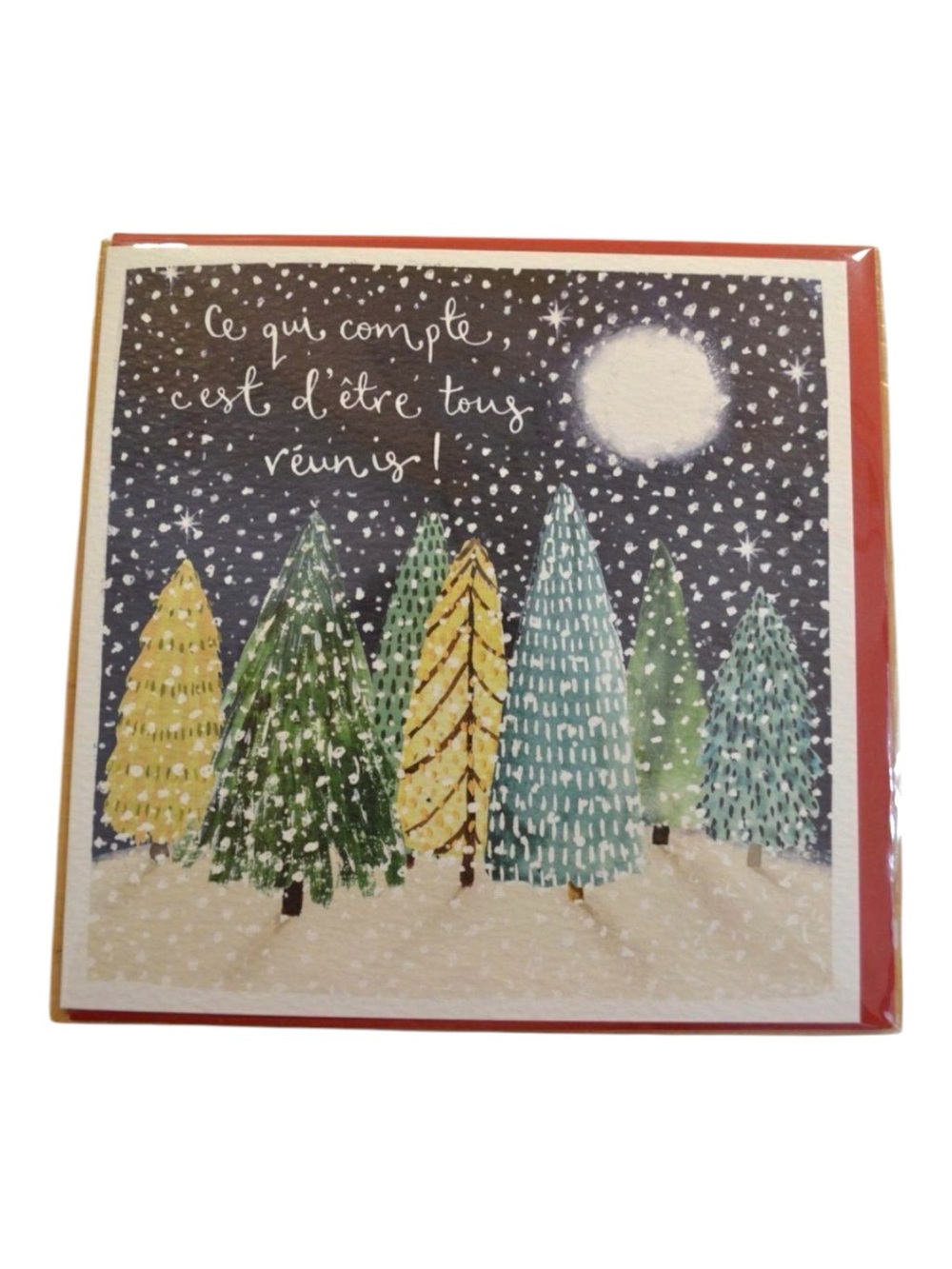 FRENCH Christmas cards bundle, 8 Cartes du temps des fêtes en français